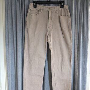 Office wear business 90s VTG Chico's Design beige cotton pants women's 1.5 (M)